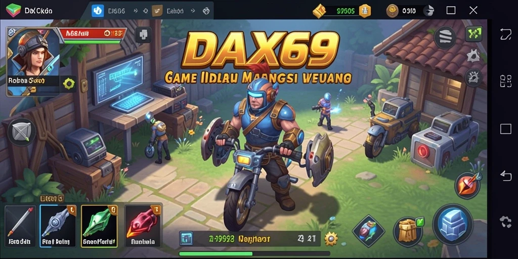 Tampilan gameplay DAX69 yang menarik dan menenangkan.
