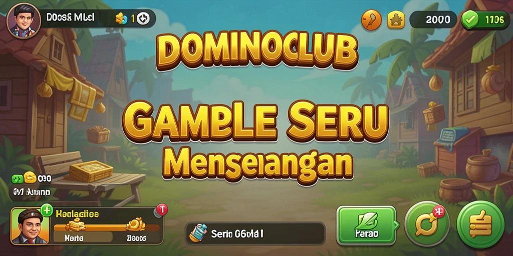 Tampilan gameplay seru dan interaktif dari DOMINOCLUB.