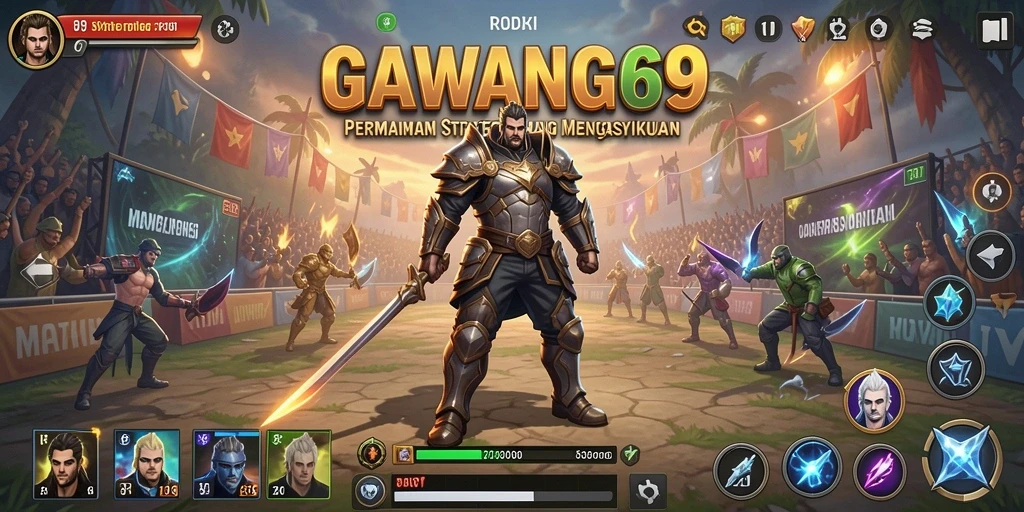 Tampilan gameplay yang intens dan menarik dari GAWANG69.