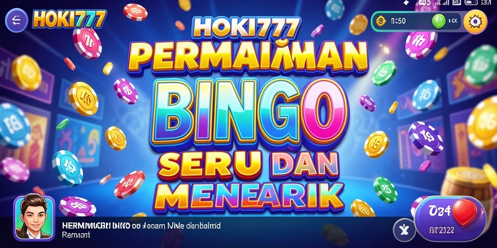 Tampilan gameplay HOKI777 dengan angka Bingo yang menarik dan interaktif.