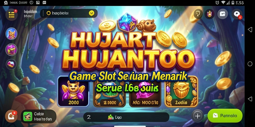 Tampilan gameplay menarik dari game slot HUJANTOTO.