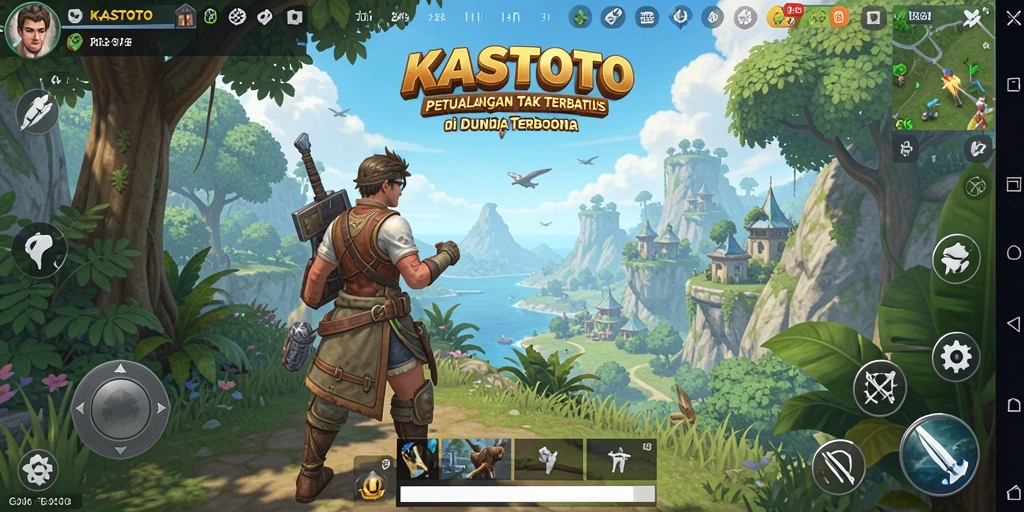 Tampilan gameplay KASTOTO yang menakjubkan dalam dunia Open World.