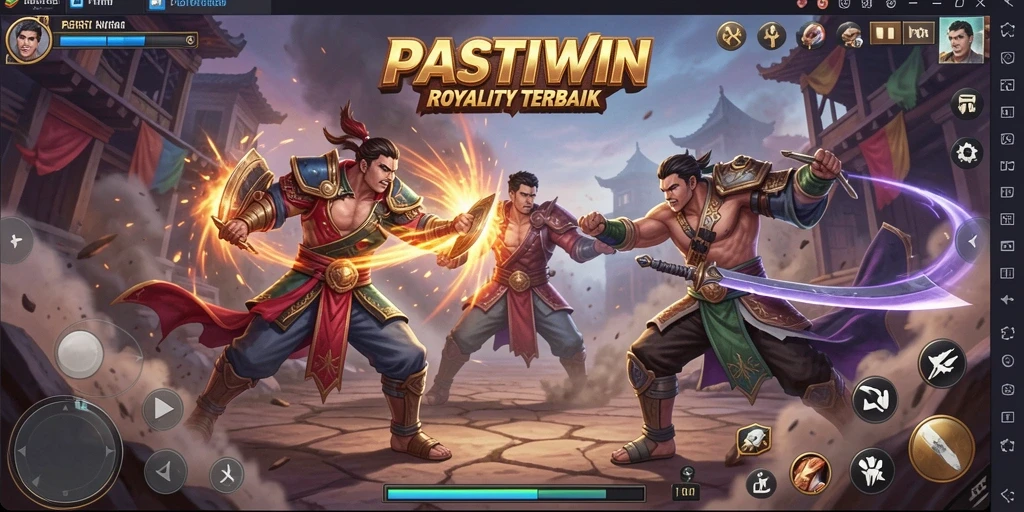 Tampilan gameplay seru dalam PASTIWIN di arena Battle Royale.