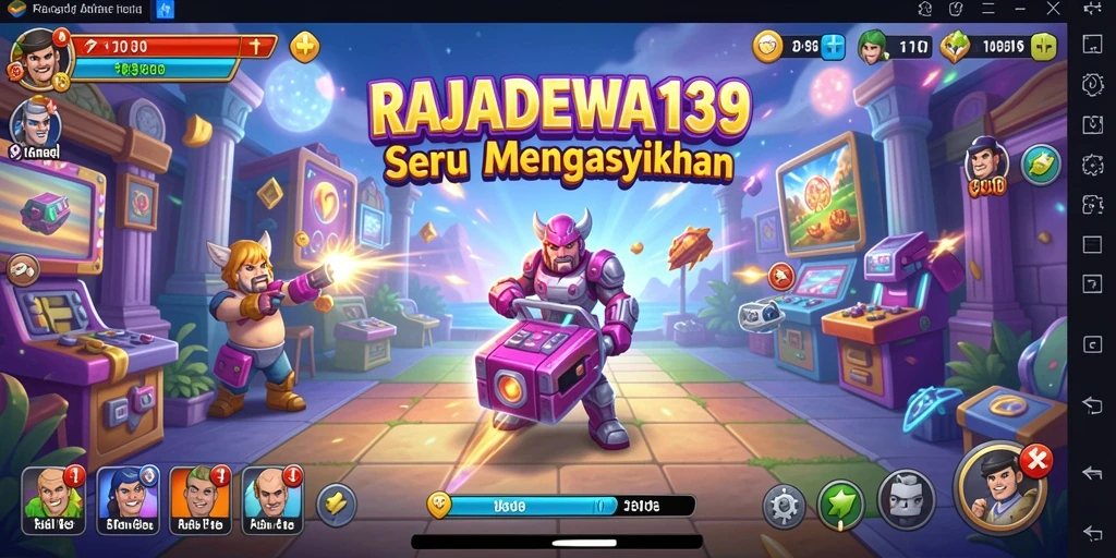 Tangkapan layar menunjukkan gameplay seru RAJADEWA138 dengan grafik menarik.