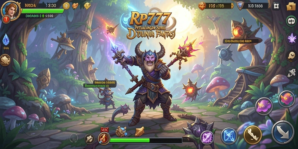 Tampilan gameplay RP777 yang penuh aksi dan petualangan seru.