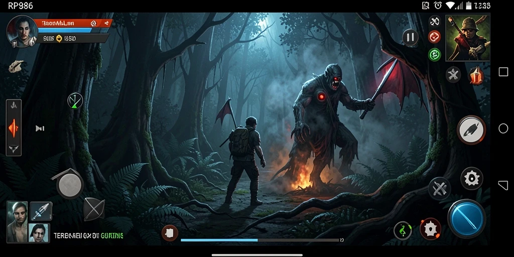 Screenshot utama RP886 menampilkan suasana gameplay yang mencekam dan seru.