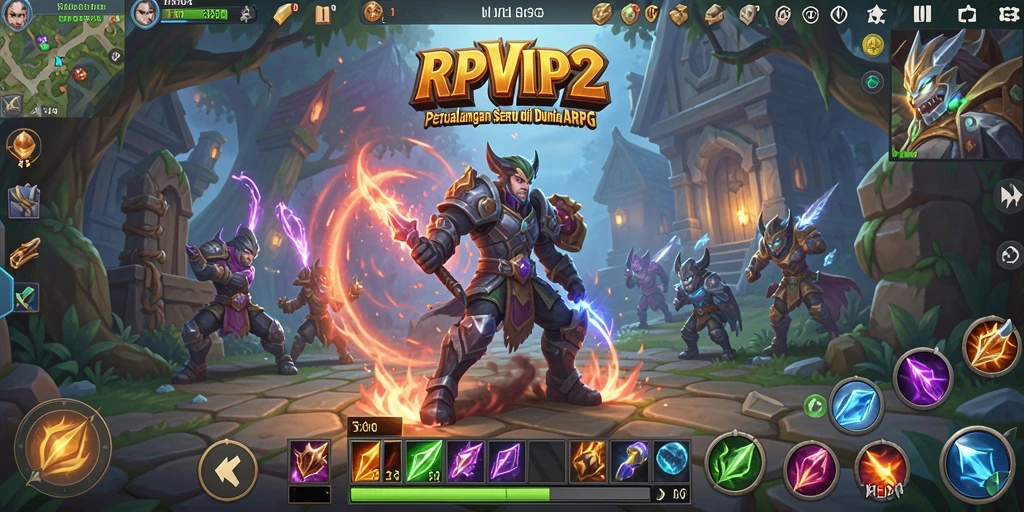 Tampilan gameplay RPVIP2 yang mendebarkan dan penuh aksi.