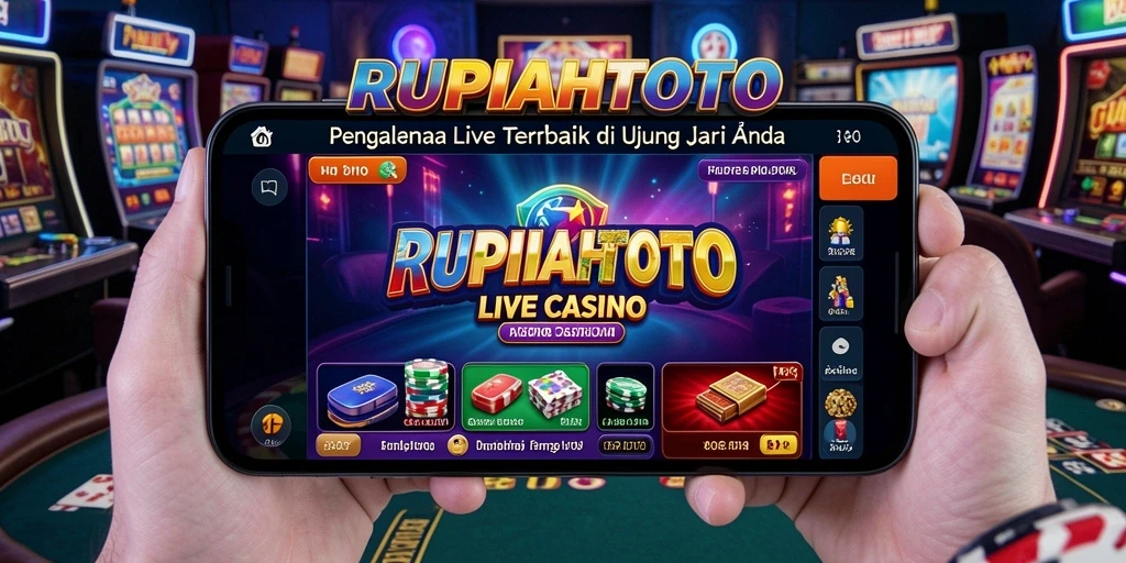 Screenshot gameplay RUPIAHTOTO yang menggambarkan suasana kasino nyata.