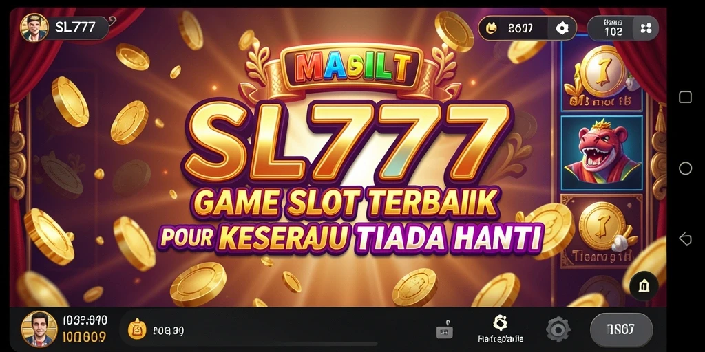 Tampilan screenshot gameplay SL777 yang menegangkan dan berwarna-warni.