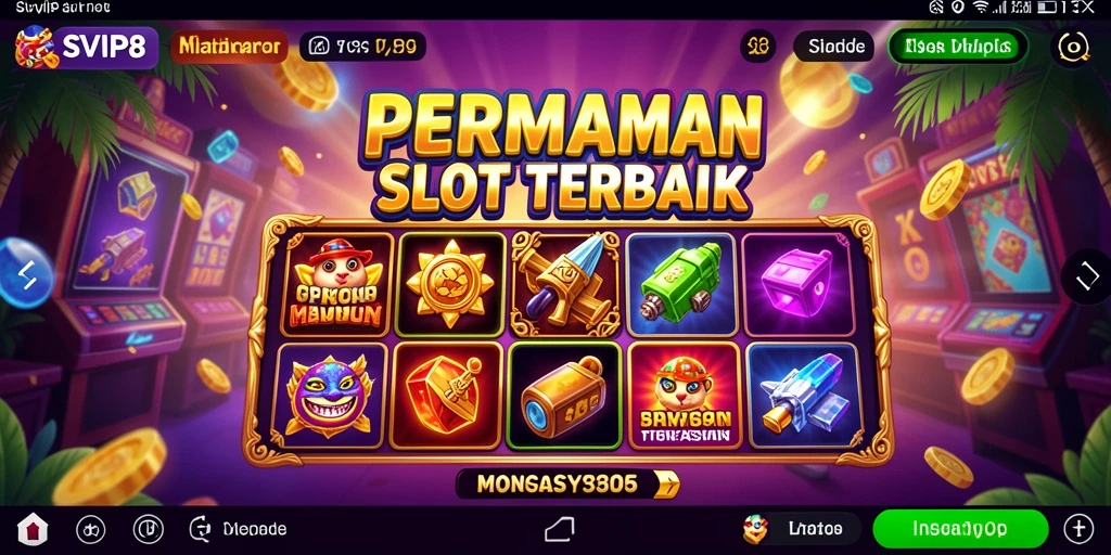 Tampilan menawan dari gameplay Slot SVIP8 yang menarik.