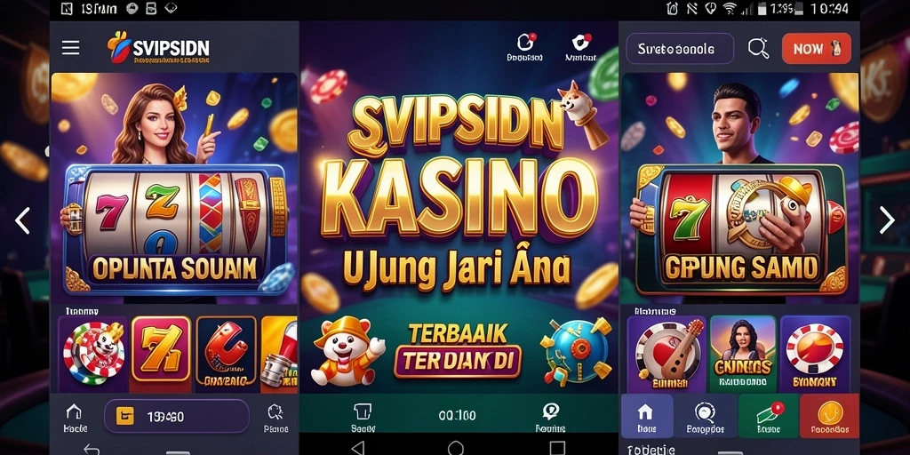 Tampilan permainan kasino yang menarik dan seru di SVIPSIDN.