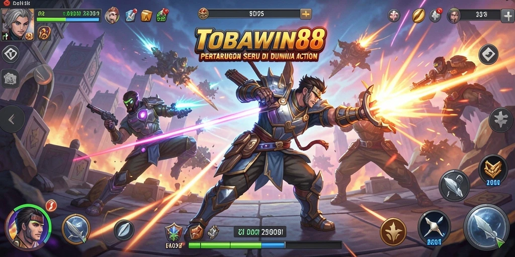 Gameplay TOBAWIN88 yang penuh aksi dan bertenaga.
