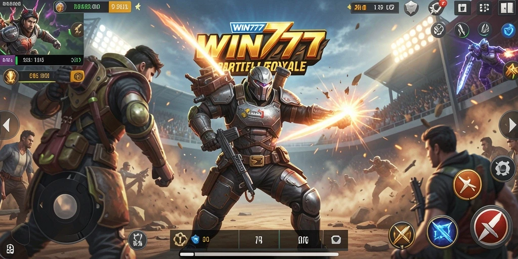 Tampilan pertarungan seru antar pemain di WIN777.